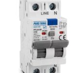 کلید محافظ جان ترکیبی الکترونیک (RCBO) دو پل 32 آمپر پارس فانال PFLN-80